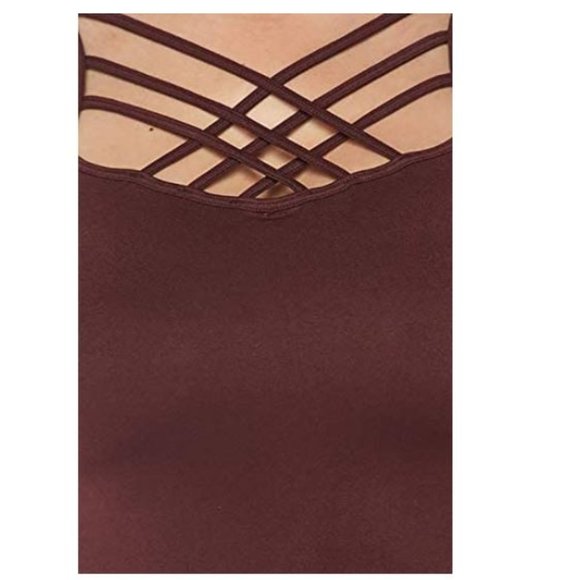 Women's Seamless Triple Criss-Cross Front Cami - Picture 2 of 3